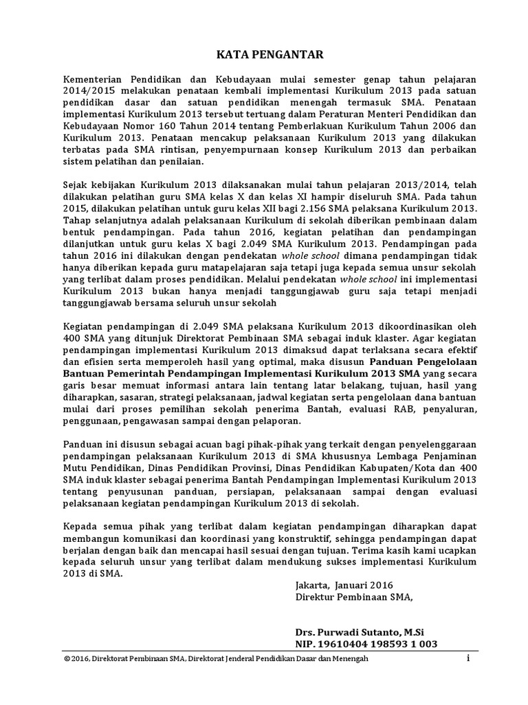 Contoh Laporan Pendampingan Implementasi Kurikulum 2013 Sma Kumpulan Contoh Laporan