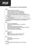 Network Engineer Interview Questions