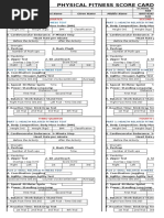 PFT Score Card Latest