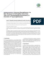 Quantification of BZ-4 sunscreen