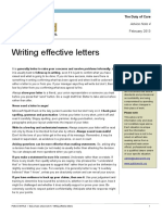Writing Effective Letters