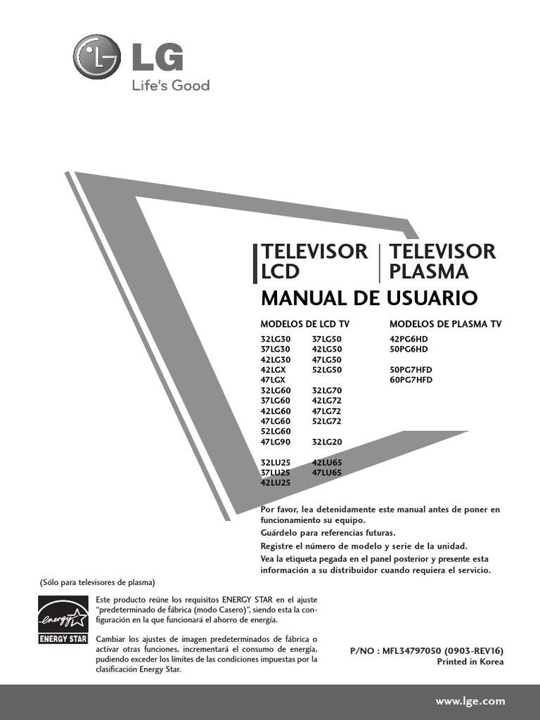 manual tv lg 32