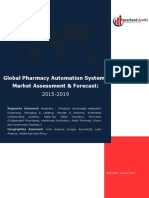 Global Pharmacy Automation Systems Market Assessment & Forecast, 2015-2019