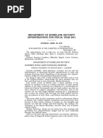 SENATE HEARING, 113TH CONGRESS - Department of Homeland Security Appropriations For Fiscal Year 2014