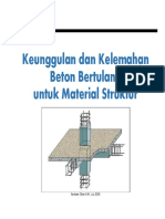 1.3 Keunggulan Dan Kelemahan Beton Bertulang Untuk Material Struktur