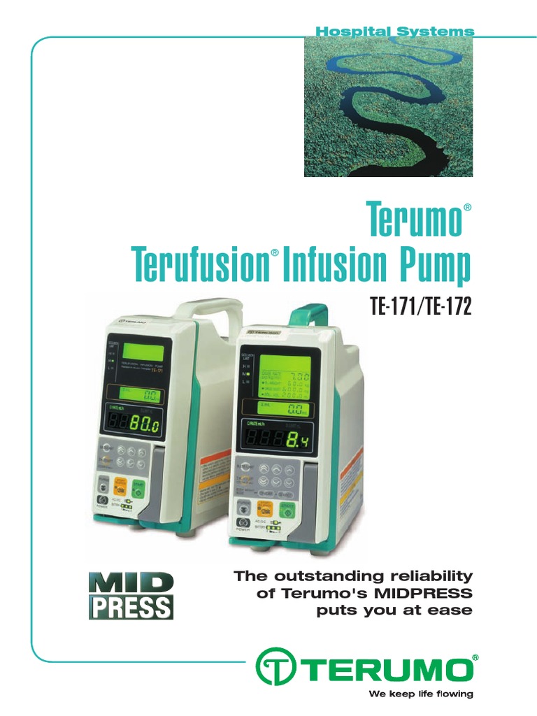 Terumo Terufusion Infusion Pump TE171/TE172 PDF