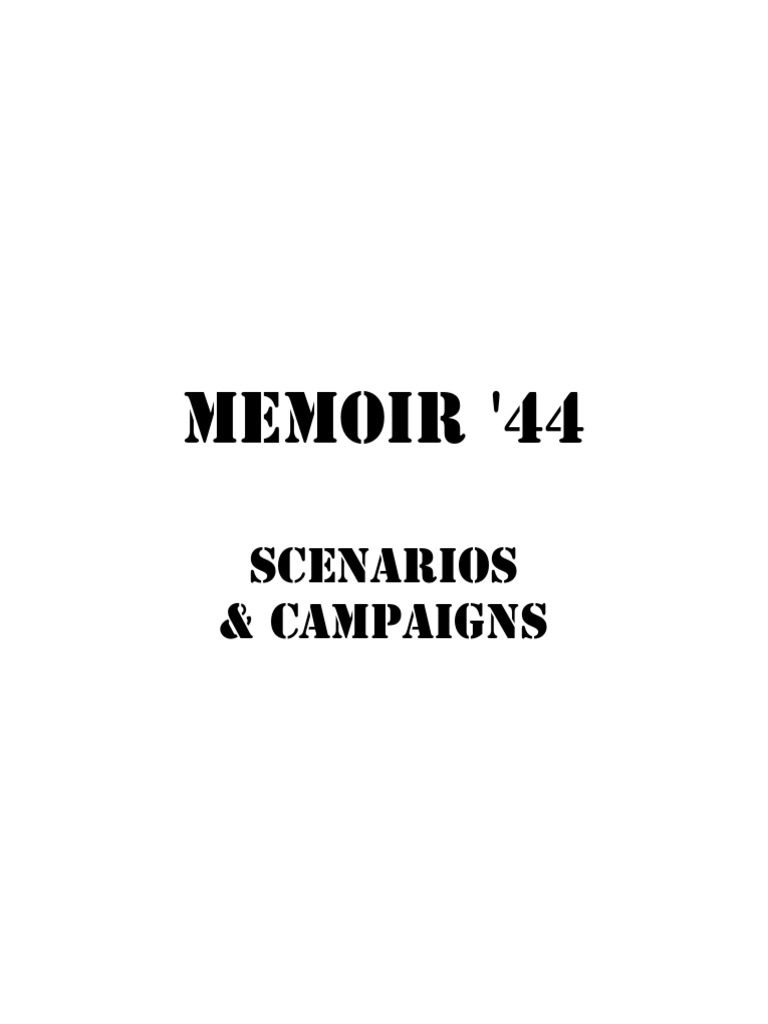 Memoir44scenarios PDF | PDF | Normandy Landings | Military