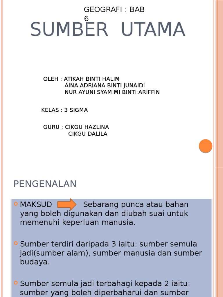 Tingkatan 3 Geografi Bab 6 | PDF