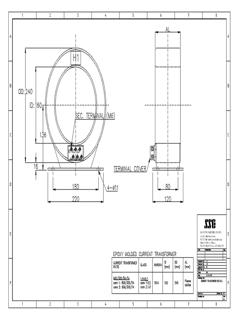 Current Transformer Specifications | PDF | Technology & Engineering
