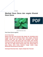 Daun dewa