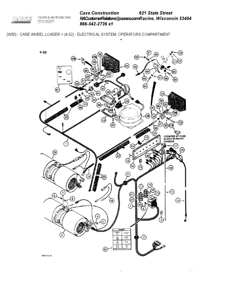 Case Wheel Loader Electrical Parts List | PDF