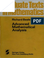 012 - Advanced Mathematical Analysis PDF