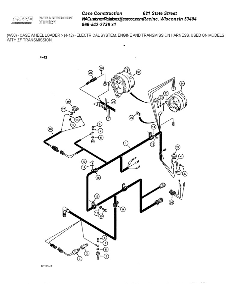 Case Wheel Loader Electrical Parts List | PDF