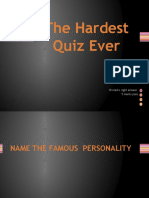 hardest quiz ever