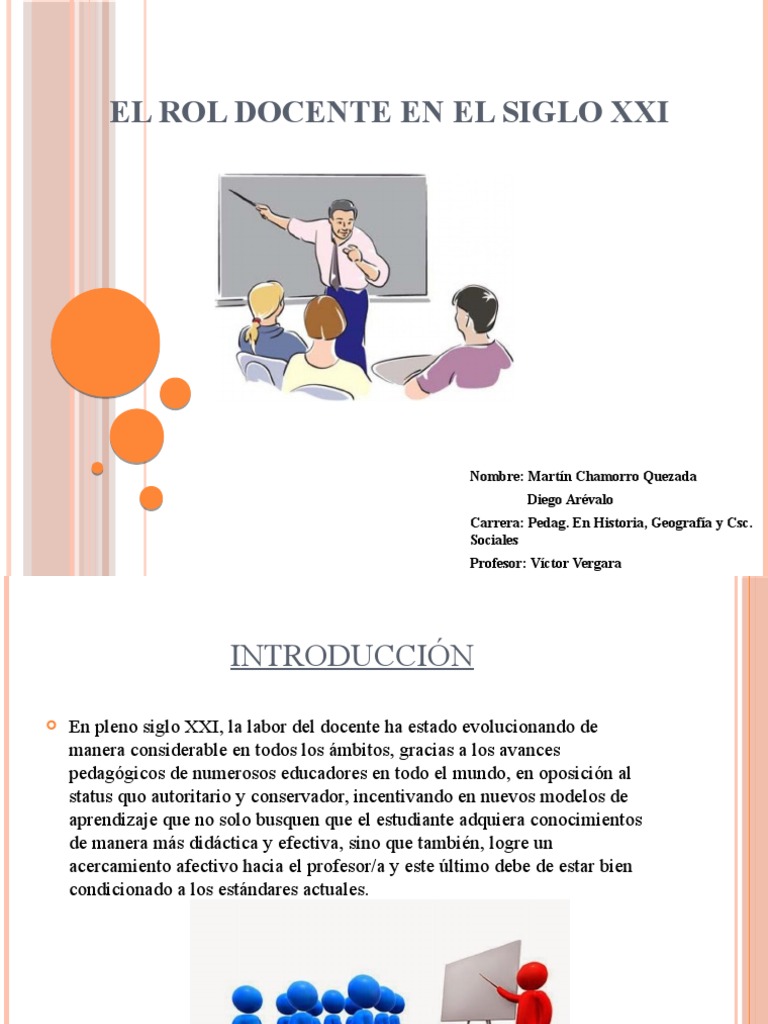 El Rol del Docente en el Siglo XXI | PDF | Maestros | Pedagogía
