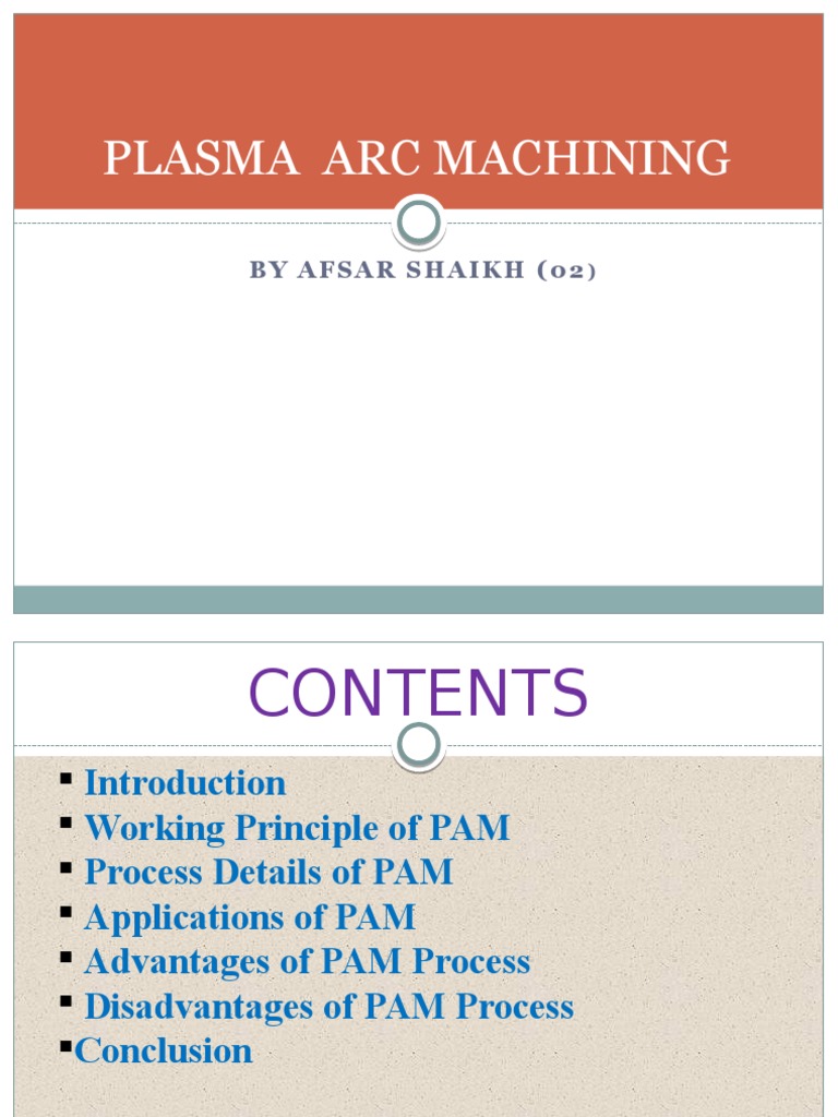 Plasma Arc Machining PDF Plasma (Physics) Welding