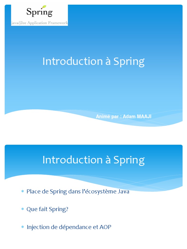 Spring 2016 | PDF | Classe (informatique) | Java (Langage de programmation)