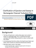 Clarification of Ejection and Sweep in Rectangular Channel Turbulent Flow