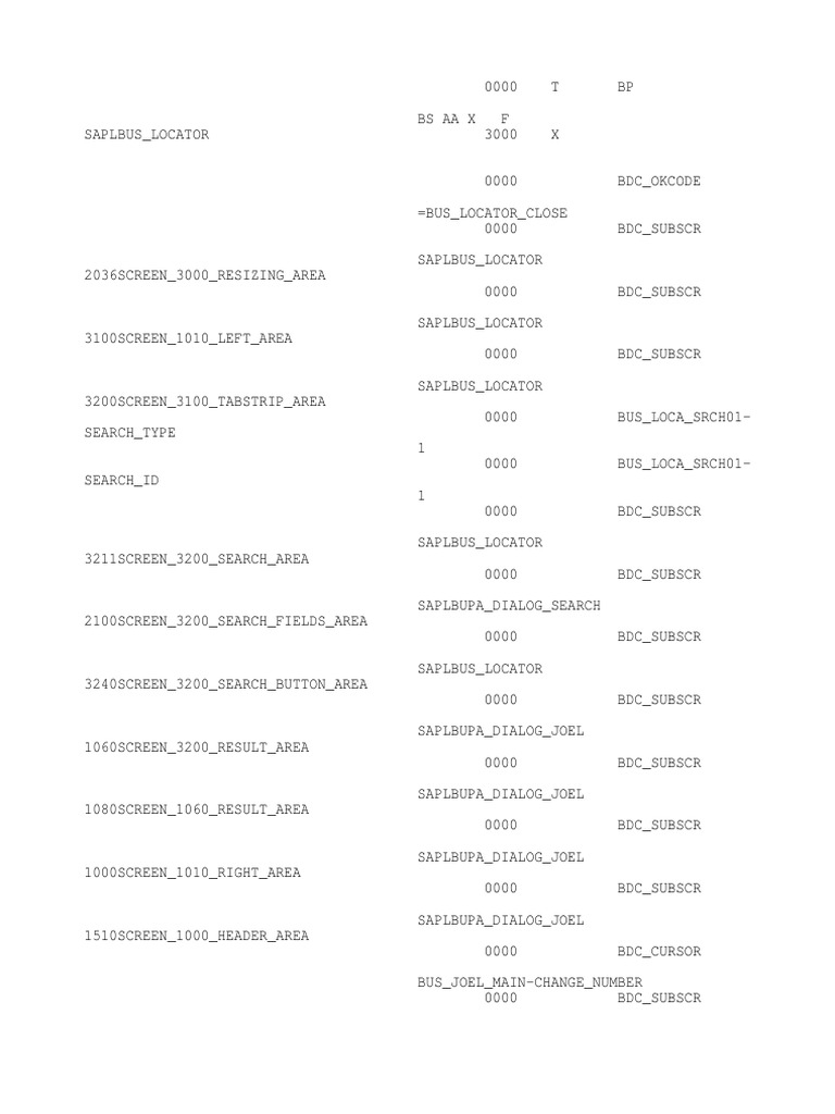 BDC Log for SAP Bupa Dialog Joel | PDF