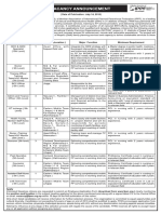 Fpan Vacancy PDF