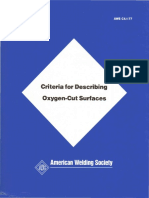 Criteria For Describing Oxygen Cut Surfaces