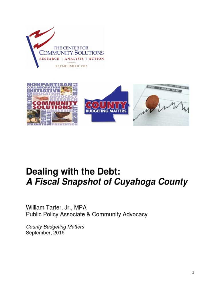 Fiscal Snapshot of Cuyahoga County | Bonds (Finance) | Debt