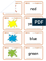 Flashcards Colours