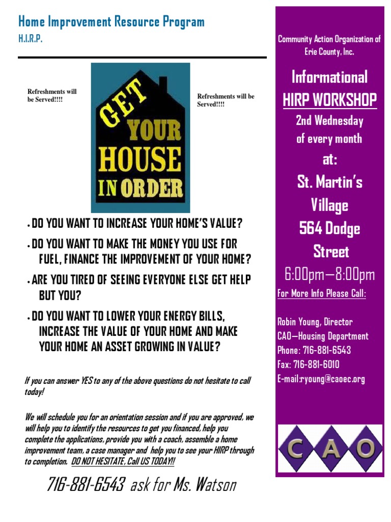 Home Improvement Resource Program Info | PDF