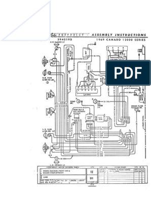 69 Camaro Wiring Diagram 1 Of 3 Pdf