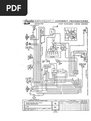 69 Camaro Wiring Diagram 1 Of 3 Pdf