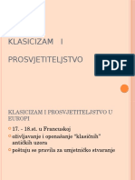 Klasicizam I Prosvjetiteljstvo