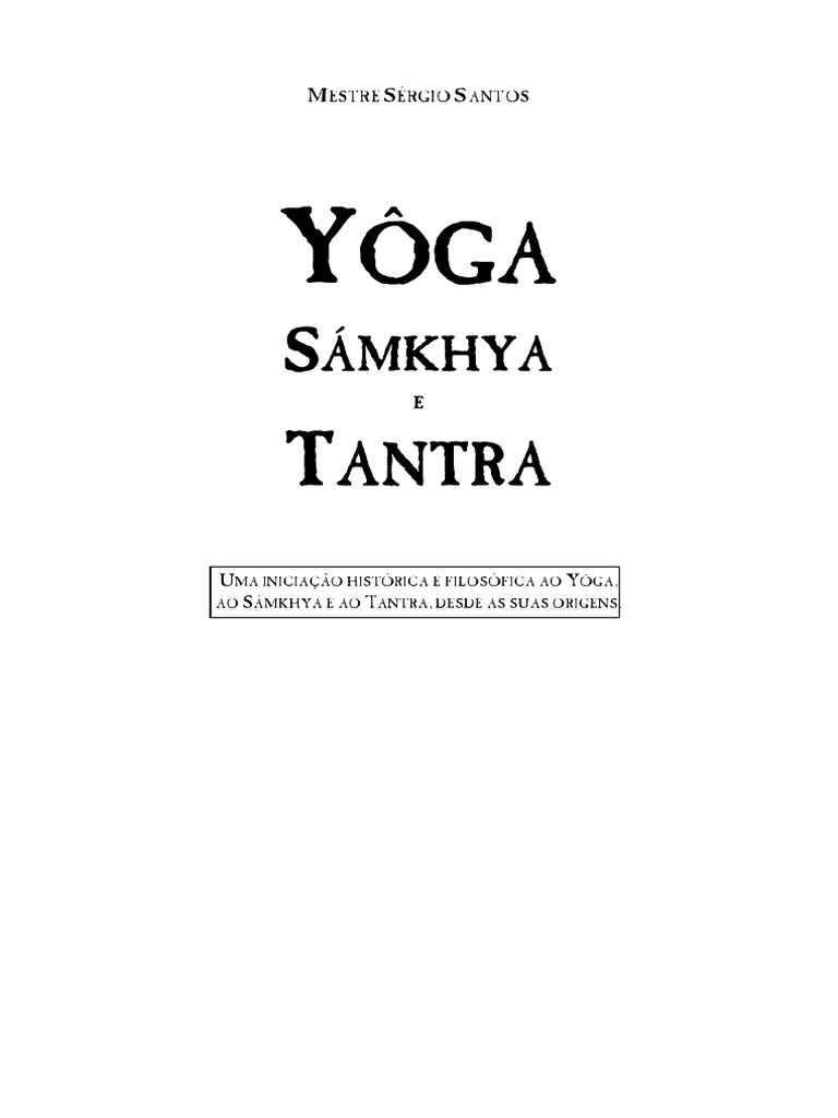 Yoga Tantra e Samkhya Santos PDF | PDF | Vedas | Ioga
