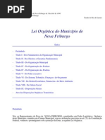 Lei Organica_Nova Friburgo 1990