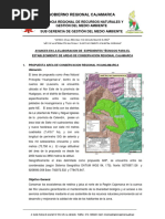 Avances en La Elaboracion de Expedientes Técnicos Para El Establecimiento de Areas de Conservacion Regional Cajamarca