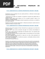 Download Generador Cuentas Premium Minecraft Gratis 2016 by Man Mart SN323199629 doc pdf