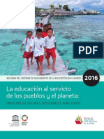 Unesco La Educación Al Servicio de Los Pueblos y El Planeta