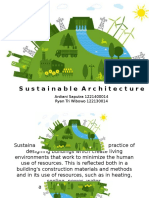 Sustainable Architecture: Ardiani Saputra 1221400014 Ryan Tri Wibowo 122130014