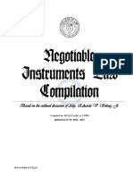 Spectra Notes - Negotiable Instruments Law Compilation