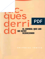 DERRIDA, Jacques, El Animal Que Luego Estoy Si (Gui) Endo-1 PDF