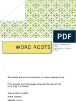 Word Roots: Sánchez Sustaita Jesús Rafael. Castillo Sánchez Alberto Joaquín