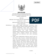Perda Kab Belitung No. 3 THN 2014 PDF