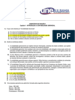 Exercícios de Fixação i - Capítulo 1 - Introdução a Cont Gerencial (Gabarito)