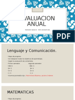 Evaluacion Anual de Tercero Basico