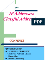 IP Addresses: Classful Addressing