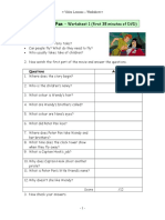Video Worksheets For The Classic Disney Movie Peter Pan