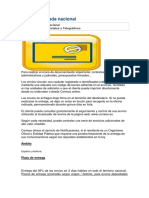 Carta Certificada Nacional e Internacional Integral PDF