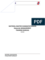 SEED - PK - MM - Material - Master - Extend - Change - Creation - Training Manual PDF