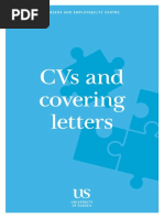 CVs and Covering Letters