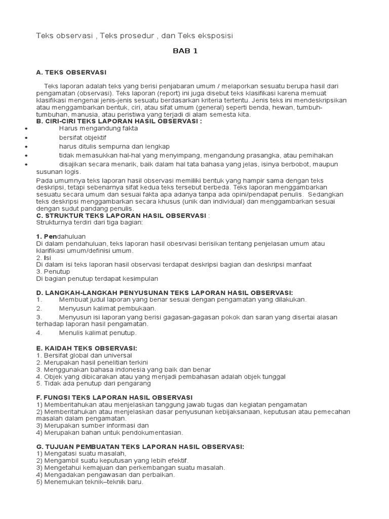Teks Observasi
