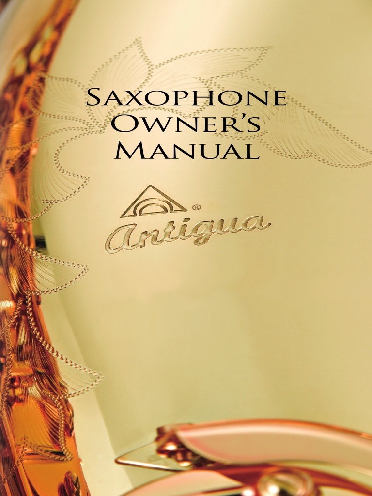 2013 Saxophone Owner's Manual Saxophone Tenor Saxophone